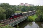 Auf dem Weg nach Meiningen erreicht 01 509 mit DPE36566 am Morgen des 04.10.2010 Gschwitz.