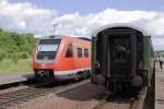 berholung am 09.06.2012 im Bahnhof Sandersleben.