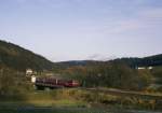 798 823 am 05.12.1992 bei Ederbringhausen im Rahmen der Sonderfahrt  Abschied von der Edertalbahn 