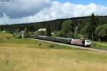 185 666 mit dem DPE 13 (Stuttgart-Seebrugg) bei Altglashütten-Falkau, 16.08.2014.