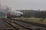 Der DPE 24240 von Leipzig-Plagwitz zum Rennrodel-Weltcup nach Oberhof (Thür), am 16.01.2016 in Apfelstädt.