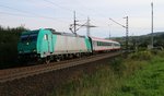 185 617-8 bespannte am 08.08.2014 einen langen Sonderzug in Richtung Norden.