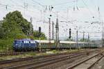 TRI 110 428-0 mit Sonderzug in Neuwied, Juni 2017.