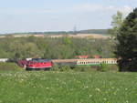 EBS 232 690-8 als Schlusslok am DPE 1870  Messestadtexpress II - Unstrut-Elstertal  von Sonneberg (Thür) Hbf nach Leipzig Hbf, am 18.05.2019 bei Stadtilm.