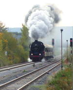IGEW 41 1144-9 mit dem RC 16991  Rotkäppchen-Express II  von Eisenach nach Freyburg, am  20.10.2019 in Erfurt-Gispersleben.