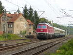 EBS 232 690-8 mit dem RE 16590  Inselsberg-Express  von Erfurt Hbf nach Friedrichroda, am 21.08.2021 in Erfurt-Bischleben.