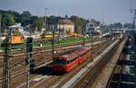 Am 29.09.1985 fand auf der früheren DB-Bahnstrecke Stuttgart-Rohr-Filderstadt eine der wenigen dortigen Sonderfahrten statt. Der Uerdinger Schienenbuszug begann seine Route aber hier schon im Bahnhof Stuttgart-Vaihingen und hatte Leinfelden als Ziel.