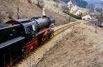 Sonderfahrt mit der fr�heren DB-Dampflok 23 058 auf der Hohenzollerischen Landesbahn, Ort leider unbekannt.