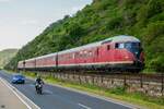 VT 12 506/507 DB als Sonderzug in Oberwesel, Mai 2023.