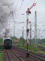 Bahn Frei fr den Dampfsonderzug nach Ziltendorf.