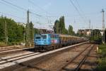 1042 520 mit DPF 91419 (Prien am Chiemsee - Ulm) am 15.06.2012 am Heimeranplatz in Mnchen.