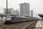 MRCE 189 927 mit Sonderzug in Essen Hbf, November 2013.