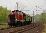 DB 212 007-9 mit Pendelzug in Essen Steele Ost, April 2014.