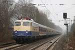 110 383-7 Centralbahn mit Sonderzug in Oberhausen Holten, Februar 2017.