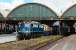 DB 110 350-6 mit Rheingold in M�nchengladbach Hbf, Mai 2026.