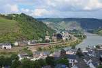 Auf große Fahrt ging am 15.6.2014 die 111 001 mit 5 TEE-Wagen. Zu sehen ist die Leistung Koblenz-Cochem kurz vor dem Schloss Gondorf