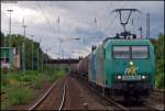 145-CL 005 mit 185-CL 005 (kalt) und dem BASF-Zug nach Aachen-West Durchfahrt von Bonn-Beuel, Gru an den Tf 19.7.2009