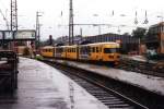 Aachen Hauptbahnhof am 13-7-1998: DE2 179 der NS mit RB 14515 Heerlen-Aachen Hauptbahnhof fahrt ein. Heute fahrt hier BR 643. Bild und scan: Date Jan de Vries.

