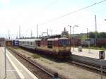 371 002 erreicht mit den EC 46 Berlin den Grenzbahnhof Frankfurt/Oder.15.08.07  