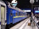 Ukrainischer Schlafwagen WLABm (62 22 99-78 700-3), eingereiht BWE EC 47, gesehen am 11.02.2011 in Berlin Hbf.