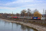 Ec 193 auf dem Bahndamm in Lindau.