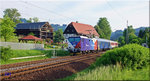 371 201 mit dem EN 459 Kopernikus auf dem Weg nach Prag. Aufgenommen am 23.05.2016 in Kurort Rathen.