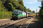 Am 27.08.2015 bespannte ELL/Rurtalbahn Cargo 193 229 einen  ARS Altman -Autozug (Hegyeshalom - Bremerhaven), als sie durch den Hp Etterzhausen gen Nürnberg fuhr.