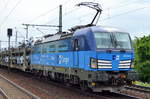 CD Cargo mit 383 004-9  [NVR-Number: 91 54 7383 004-9 CZ-CDC] und PKW-Transportzug am 30.05.18 Dresden-Strehlen.