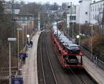 Ein Nachschuss auf einen Mercedes-Zug aus  Kornwestheim(D) nach Zeebrugge-Ramskapelle(B) und fährt in Richtung Aachen-West.