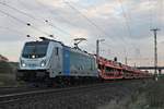 Mit dem DGS 47002 nach Lahr (Schwarzw.) fuhr am 19.10.2017 die Rpool/BLSC 187 005-4  BLS Cargo. Die Alpinisten.  nördlich von Müllheim (Baden) durchs Markgräflerland in Richtung Norden.