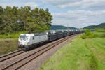 193 247 mit einem Gefco Autotransportzug bei Kerschhofen Richtung Nürnberg, 23.05.2019