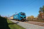 EGP Siemens Smartron 192 103-0 mit ARS Altmann Autowagen am 07.11.20 in Hanau Rauschwald