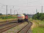 DB 261 093-9 am 11.07.2014 beim umsetzen in Großrudestedt.