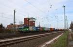 ELL/LTE Siemens Vectron 193 232-6 mit Containerzug in Darmstadt Kranichstein am 08.03.20