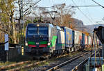 193 281 Siemens Vectron Containerzug durch Bonn-Beuel - 04.12.2019