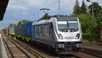 Railpool GmbH, München [D]  mit  187 306-6  [NVR-Nummer: 91 80 6187 306-6 D-Rpool], aktueller Mieter?, mit Containerzug aus Richtung Frankfurt (Oder) am 10.07.20 Berlin Hirschgarten.