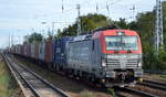 PKP CARGO S.A., Warszawa [PL] mit  EU46-505  [NVR-Nummer: 91 51 5370 017-3 PL-PKPC] und Containerzug am 29.09.20 Berlin Hirschgarten.