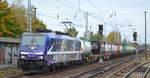 RTB CARGO GmbH, Düren [D] mit der Railpool Lok  186 423-0  [NVR-Nummer: 91 80 6186 423-0 D-Rpool] und Containerzug Richtung Frankfurt/Oder am 08.10.20 Berlin Hirschgarten.