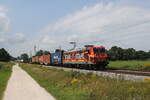 185 077  Stahl auf Stahl  mit einem Containerzug am 20.