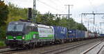 RTB CARGO GmbH, Düren [D] mit der ELL Vectron  193 726  [NVR-Nummer: 91 80 6193 726-7 D-ELOC] und Containerzug am 06.10.21 Durchfahrt Bf.