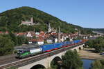 193 241 von  ELL  mit einem Containerzug am 8.