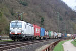 ELL 193 960 bei Stolzenfels/Koblenz auf der linken Rheinseite 14.3.2024