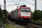 Crossrail 185 599-8 am 12.07.2014 mit 40124 (Milano Smistam - Zeebrugge Ramsk) am Abzweig Leutersberg gen Freiburg Hbf.