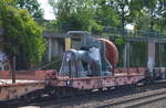 DB Cargo Drehgestell-Flachwagen mit der Nr.