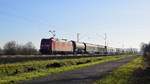 DB Cargo 185 080 mit EZ 51241 Hagen-Vorhalle - Maschen Rbf (zwischen Lembruch und Diepholz, 21.01.2020).