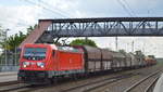 DB Cargo AG [D] mit  187 128  [NVR-Nummer: 91 80 6187 128-4 D-DB] und gemischtem Güterzug am 13.05.20 Bf. Saarmund.