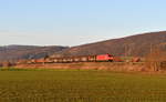 185 305 mit EZ 50753 (Hannover-Linden - Göttingen Gbf Nord) am 21.01.2020 bei Kreiensen