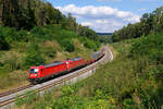 187 111 und die kalte 152 150 DB Cargo mit einem kurzen Übergabezug bei Beratzhausen Richtung Nürnberg, 07.09.2020