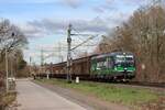 193 954-5 (Rail Force One) mit einem Güterzug in Ratingen Lintorf, 11.