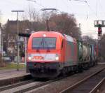 RTS 1216.901 (1216 901-9 A-RTS) mit dem TEC 43258 von Verona-Quadrante Europa (I) nach Kln Eifeltor, in Wiesbaden-Biebrich; 15.01.2008  